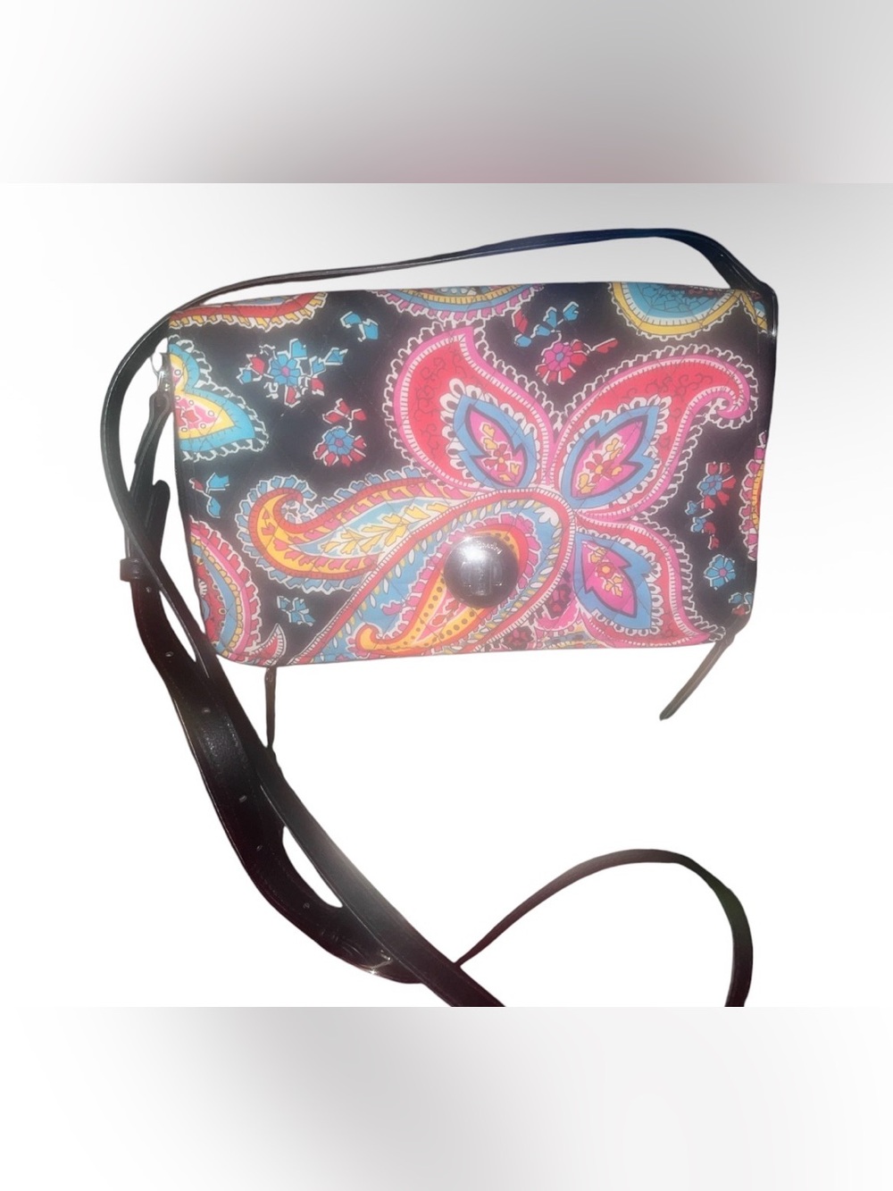 Vera Bradley Parisian Paisley Turnlock Crossbody Bag